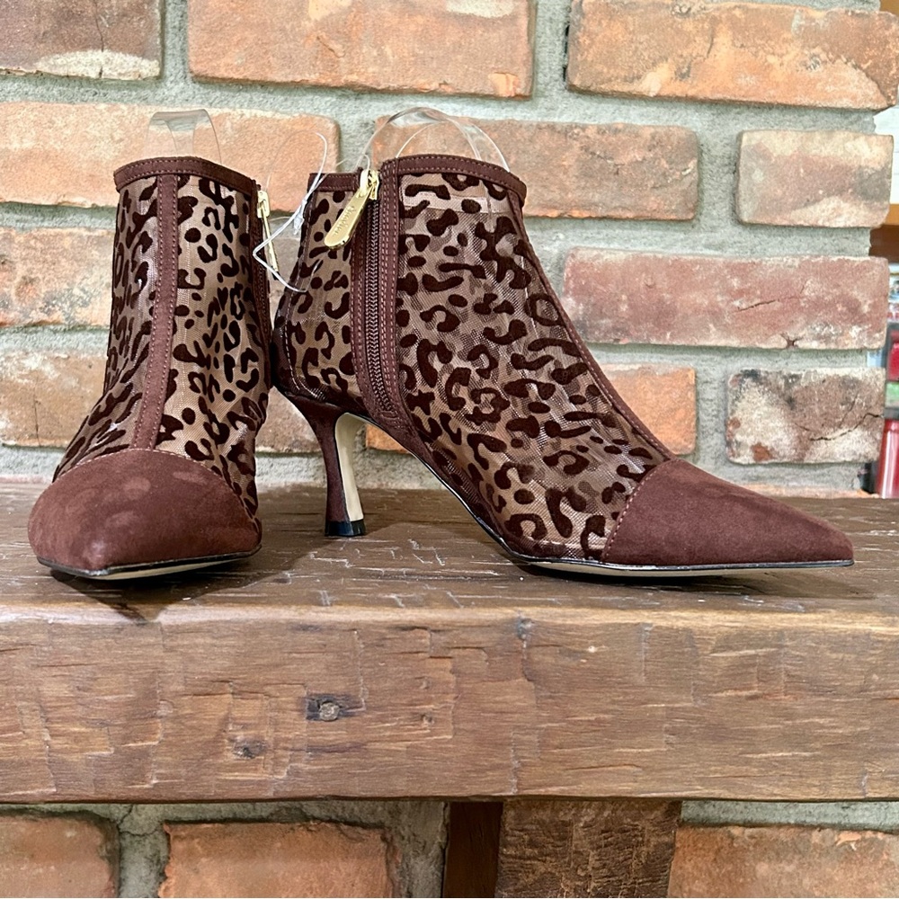 Charles By Charles David Brown Heeled Boots